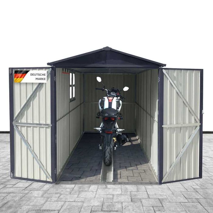 Garaz na motor domek ogrodowy narzedziowy blaszak