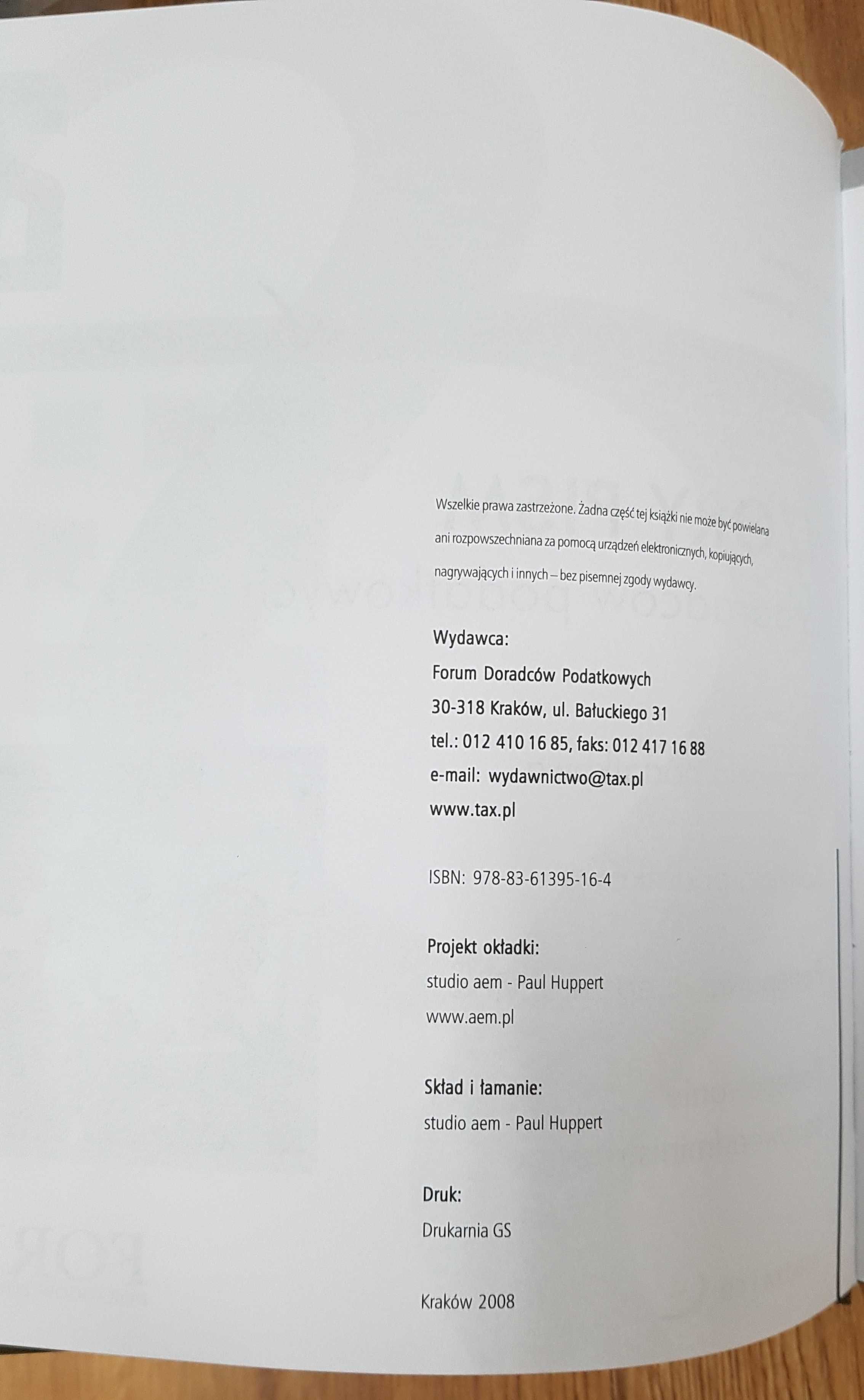 Książka Wzory pism Doradztwo podatkowe +CD patronat Gazeta Prawna