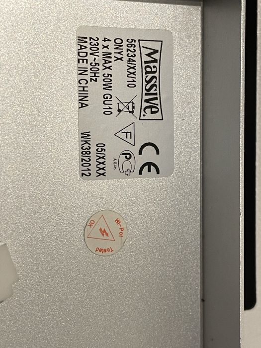 Lampa sufitowa, plafon 4 halogeny