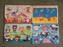 Duże puzzle drewniane dla dzieci