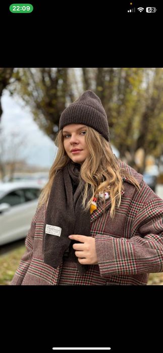 Кашеміровий комплект шапка і шарф,Італія,оригінал