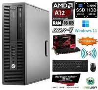 Pc-HP Low Gaming-G3-6ªG-AMD-3.7G|16G.DDr4|SSD+HDD|RX550-4G-D5|5G|W11