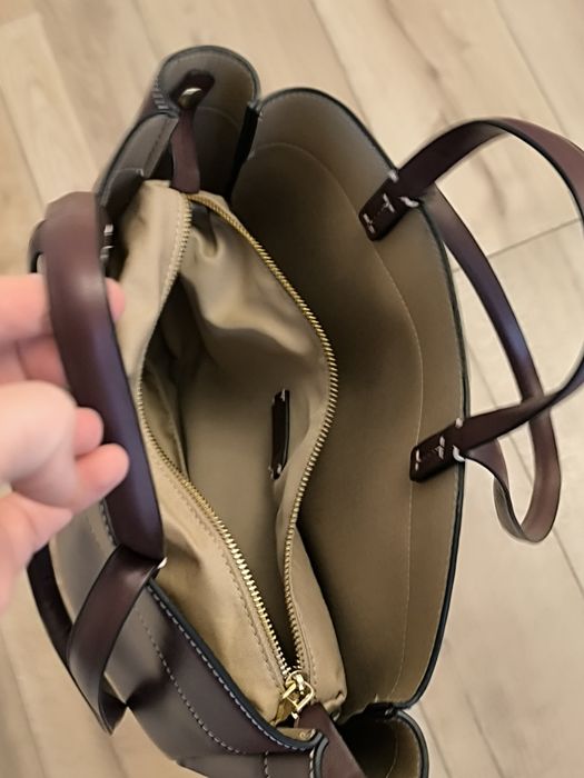 Torebka shapper bordo bordowa Zara jesień