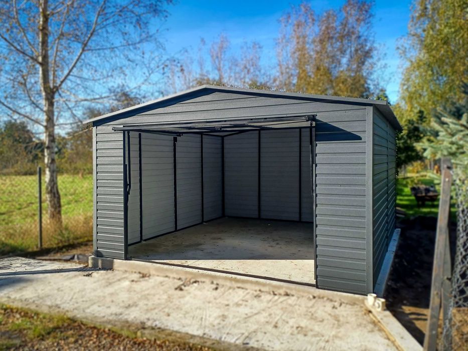 Garaż blaszany Ocynkowany Profil zamknięty Każdy wymiar Dostawa GRATIS