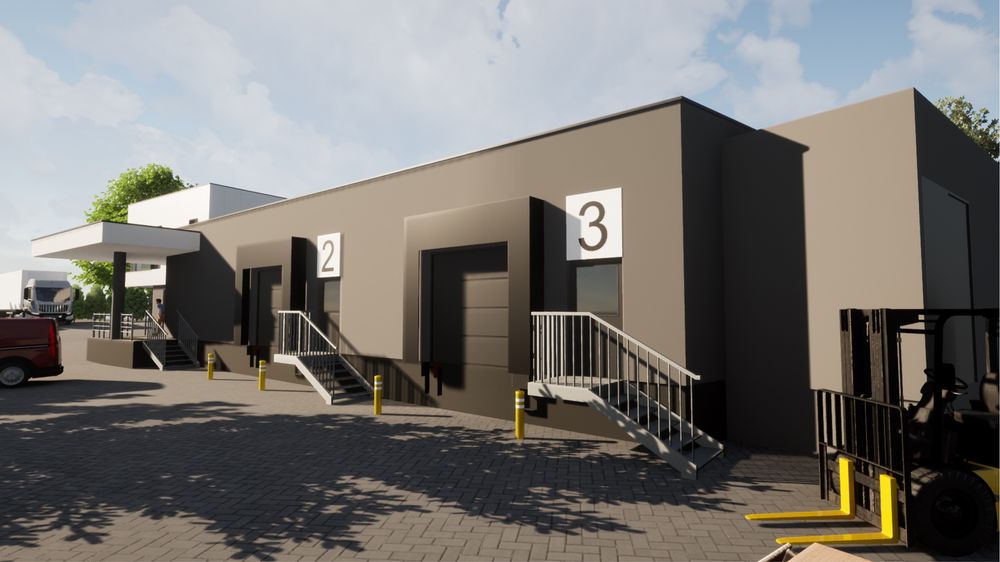 Hala z rampą 260m2 Dąbrowskiego525A Bezposrednio