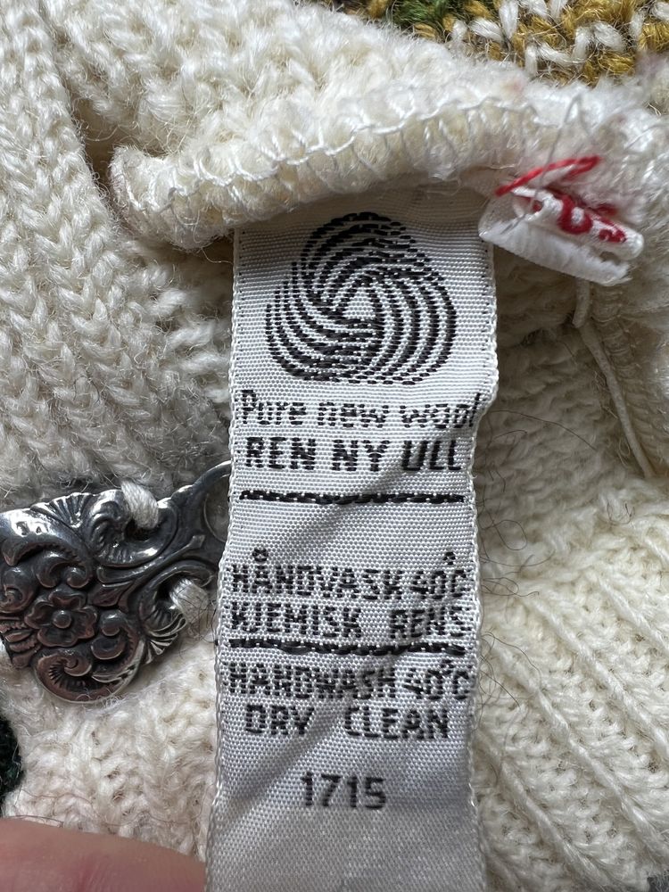Vintage sweter Nordstrikk z wełny