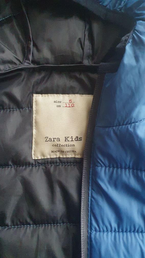 Kurtka Zara 110 rozmiar 5 lat wisenna