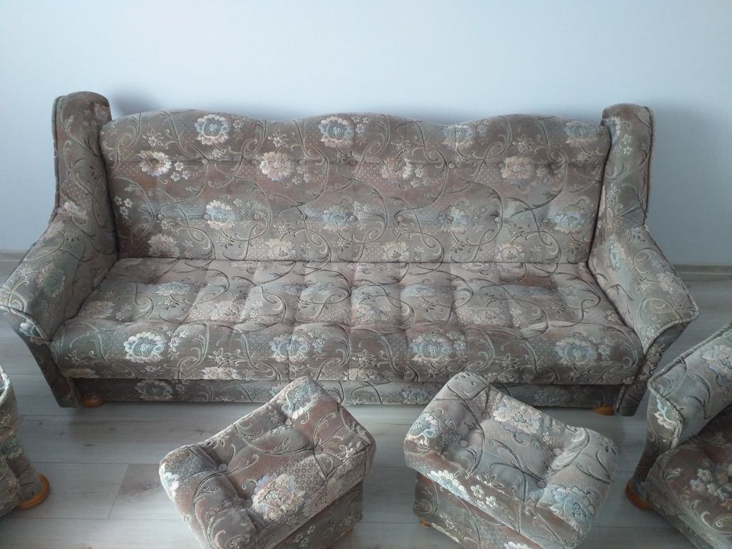 Komplet wypoczynkowy, sofa, kanapa, fotele