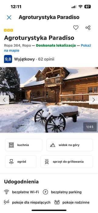 Agroturystyka w gorach, siedlisko,pensjonat,isrodek wypoczynkowy