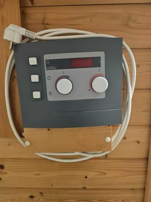 Sauna fińska sucha 220v 230v NAROŻNA zewnetrzna z drewna drewniana