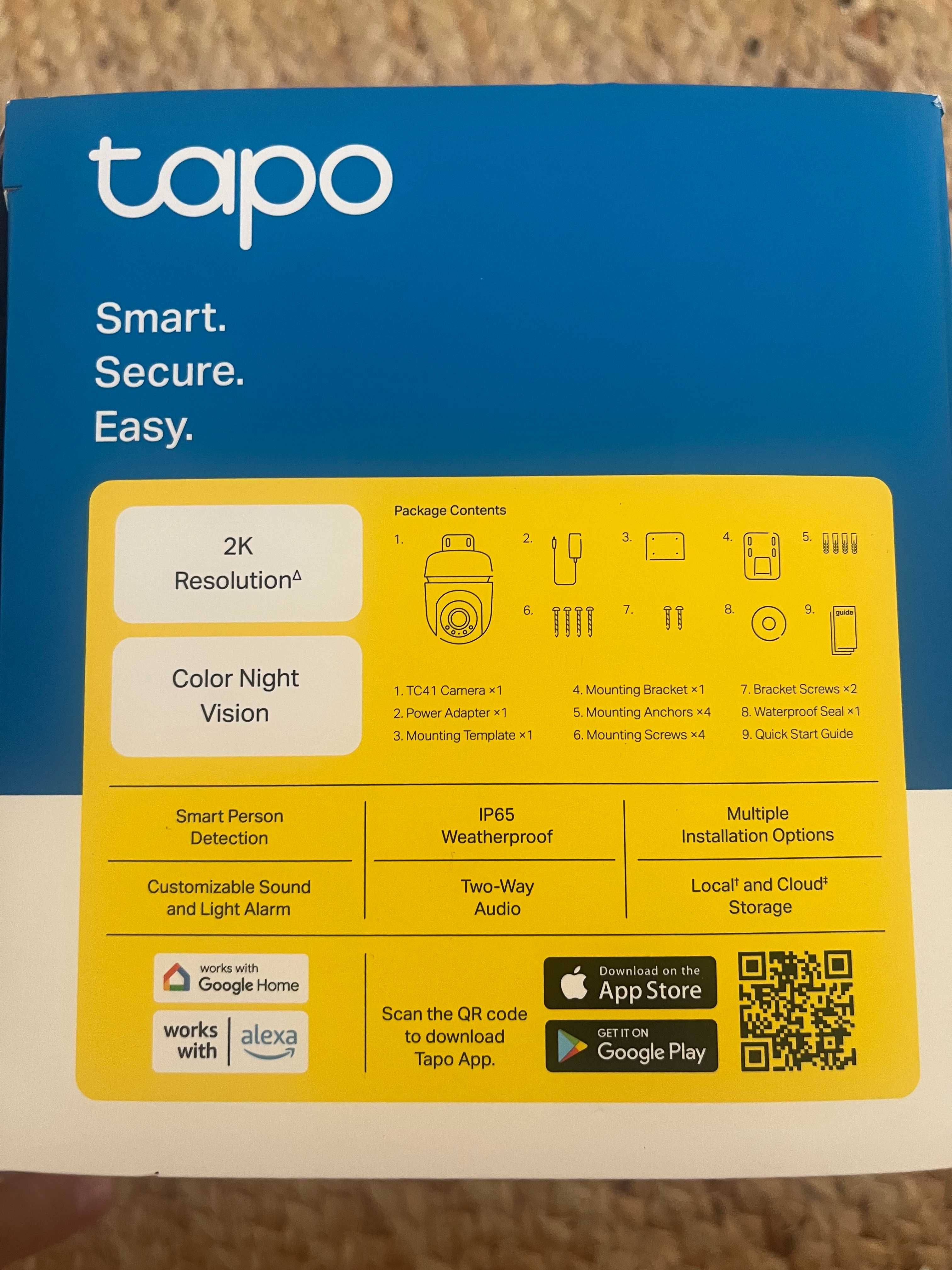 Câmara de Vigilância Exterior TP-Link Tapo C41 – Nova