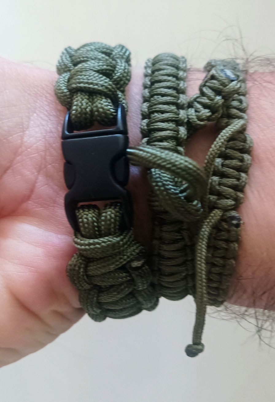 Pulseiras em Paracord, Minicord e mistas