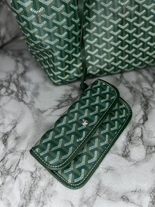 Сумка кожаная и конва Goyard оригинал номерная