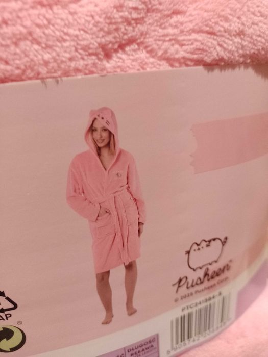 Różowy szlafrok damski PUSHEEN S/M