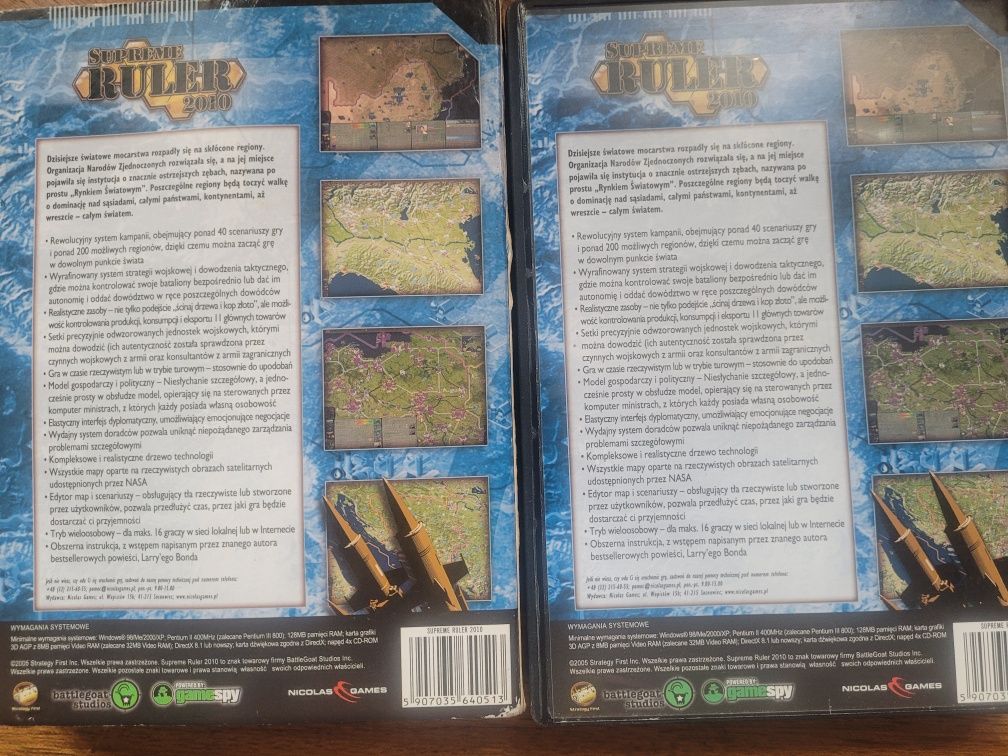PC CD-ROM Supreme Ruler 2010 Nicolas Games 2005