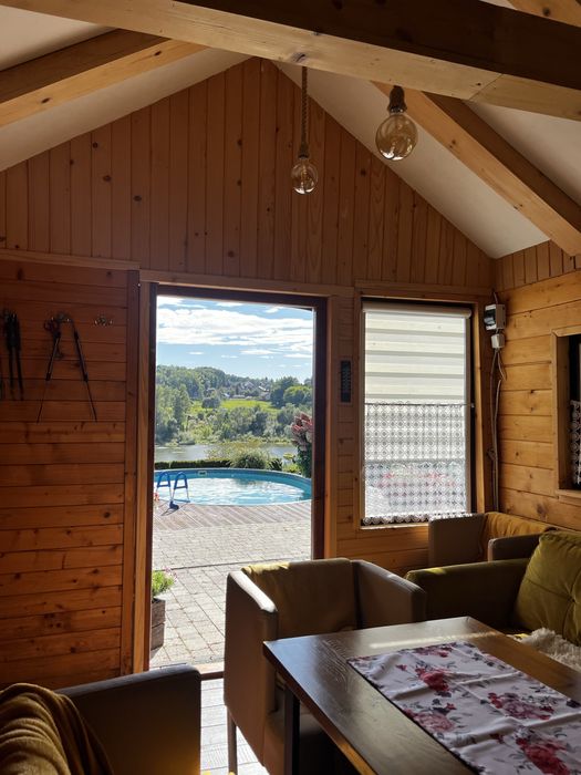 Domek w Żywcu nad jeziorem z basenem/balią