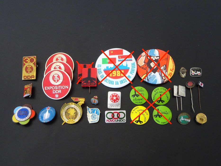 Alfinetes Vintage Políticos, Revolucionários, e Outros
