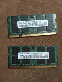 2x RAM Samsung Ddr2 1GB do laptopa