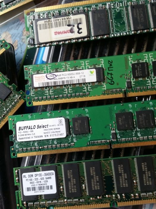 Pamięć DDR2 216mb 512Mb 400mhz 800 dimm ecc 1GB micron 1rx8pc2-5300f