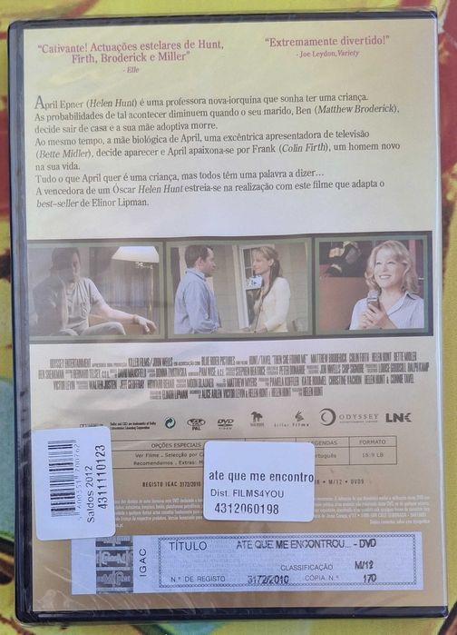 DVD - Filme - Até que me encontrou (Novo, original e selado)