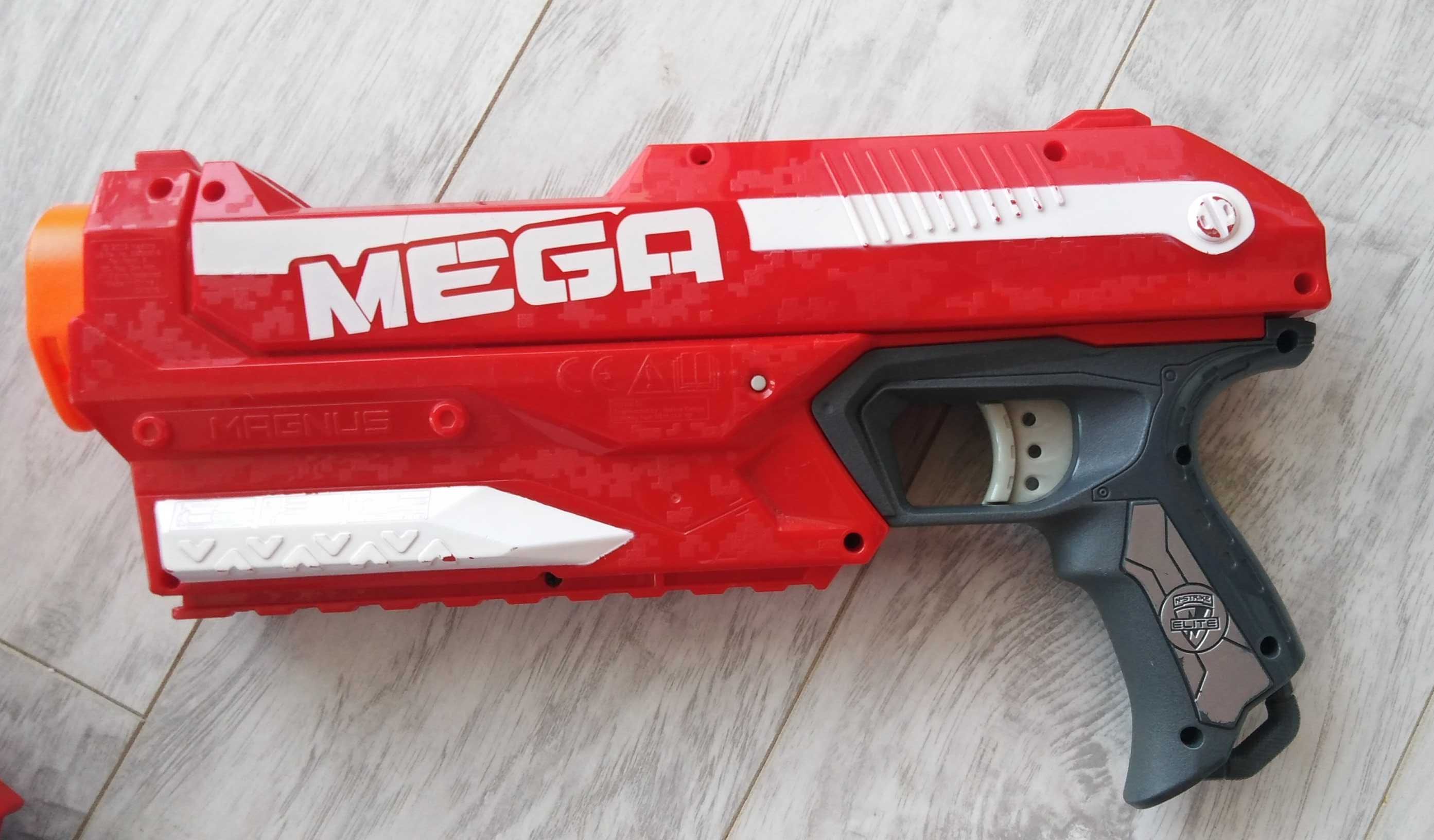 Nerf Magnus Mega + Boomco Blaster Mag Blast- zestaw wyrzutni/pistolet