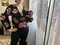 Bluzka kimono wiązana w kwiaty