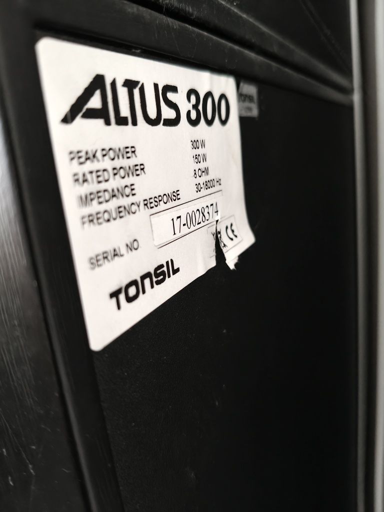 Oryginalne Kolumny głośnikowe Tonsil Altus 300