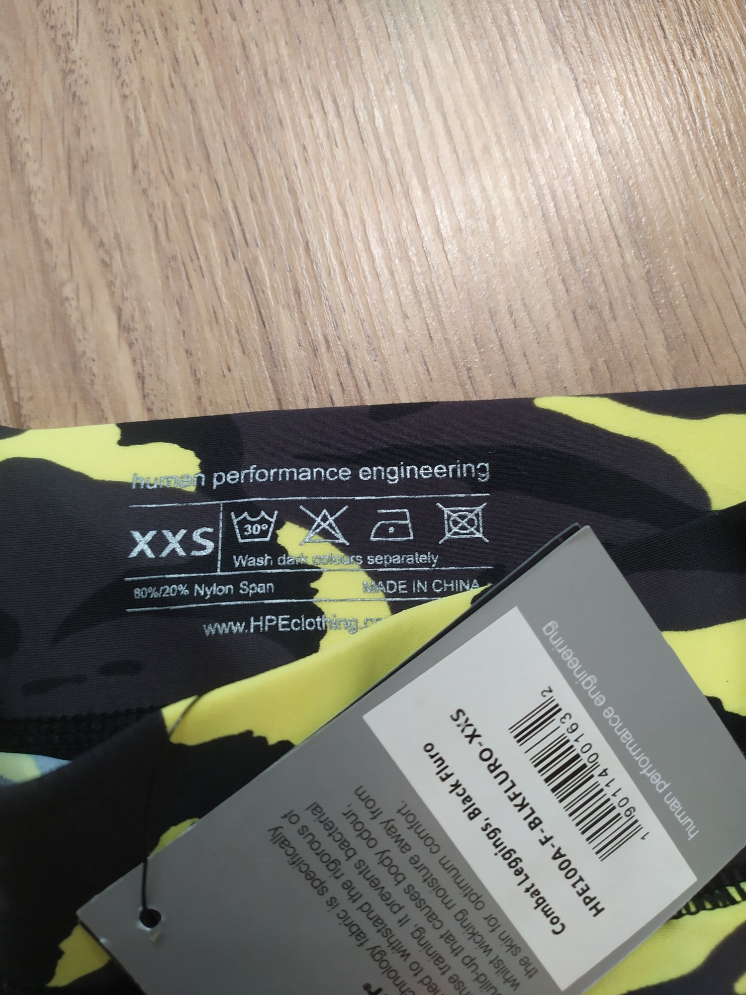 Getry legginsy damskie moro XXS i żółte XS