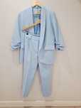 Garnitur damski baby blue marynarka żakiet spodnie casual xl 42
