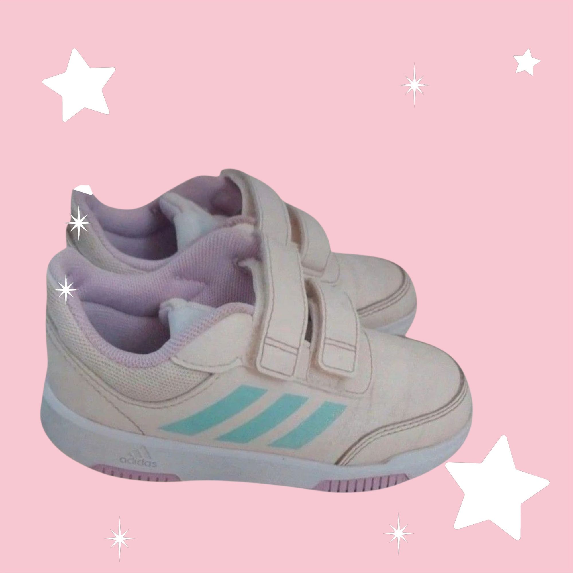 Buty adidas w kolorze ecru  dla dziewczynki r 27
