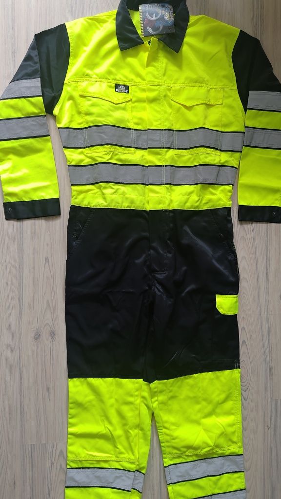 Bulldog Norway Hi-Vis DuraTwill XL kombinezon roboczy odblaskowy serwi