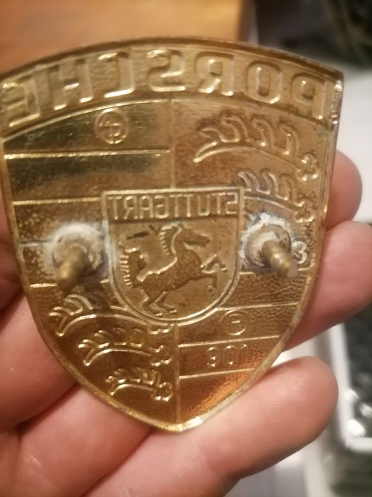 Porsche 901 Oryginalny emblemat, znaczek, logo na maskę  z lat 60. i 7