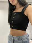 Crop top na ramiaczkach