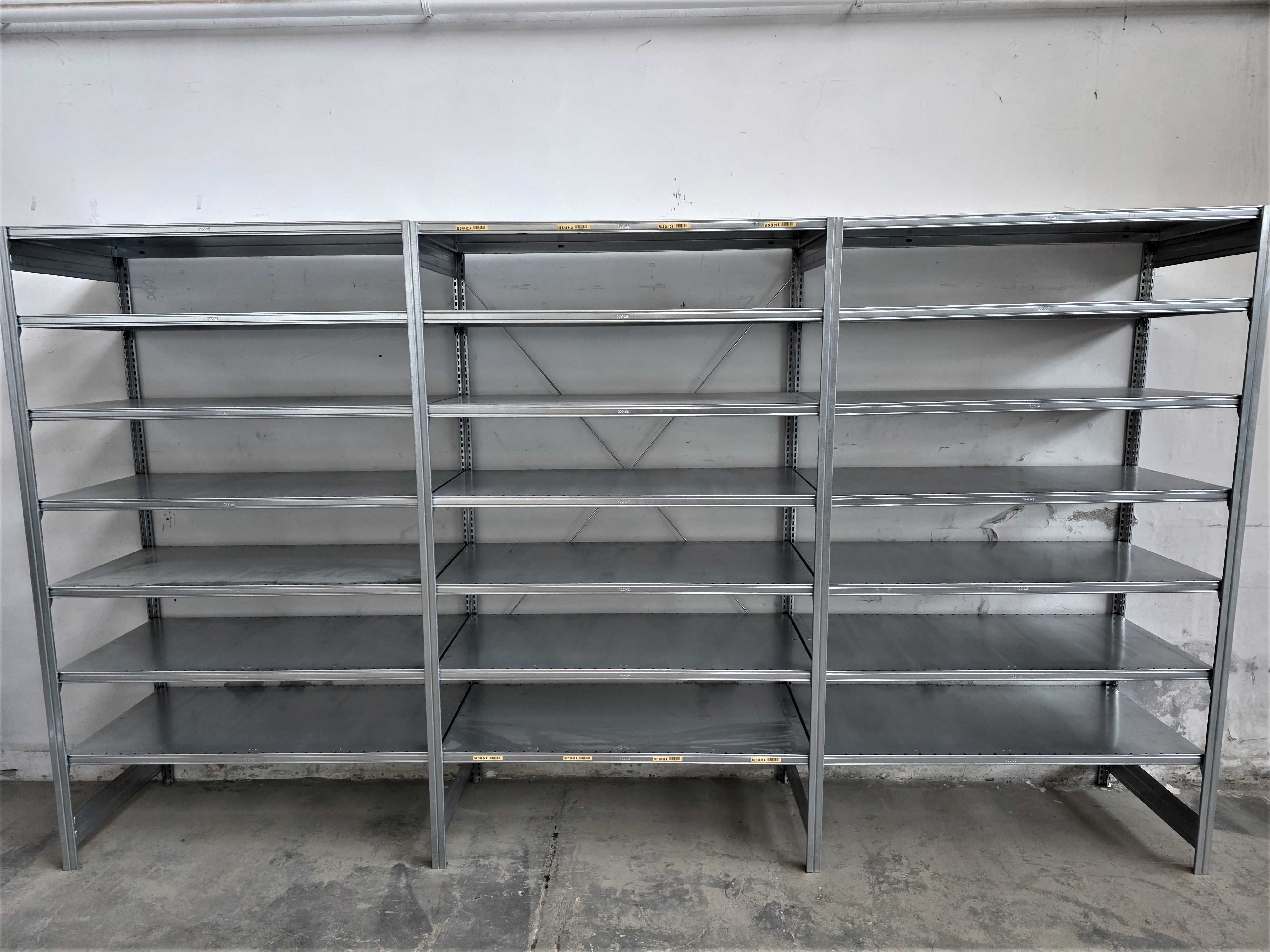 Regał Metalowy 62x220x400cm/21 Magazynowy Ocynk Garaż Piwnica Warsztat