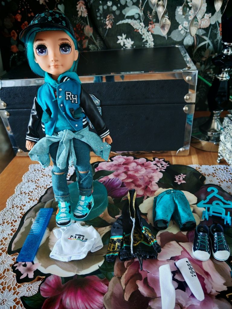 MGA Rainbow High Fashion Doll Teal Boy River Kenda godula