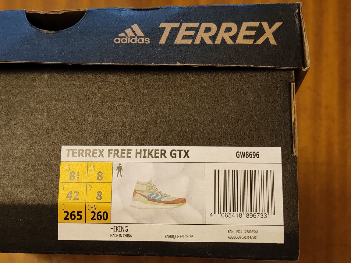 Nowe buty Adidas Free Hiker GTX Gore tex Terrex męskie 42 damskie zima