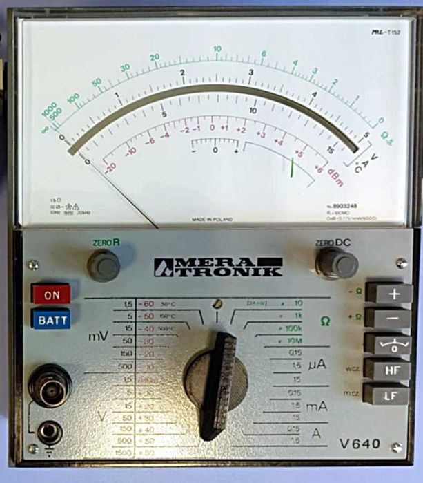 Multimetr V640 Meratronik