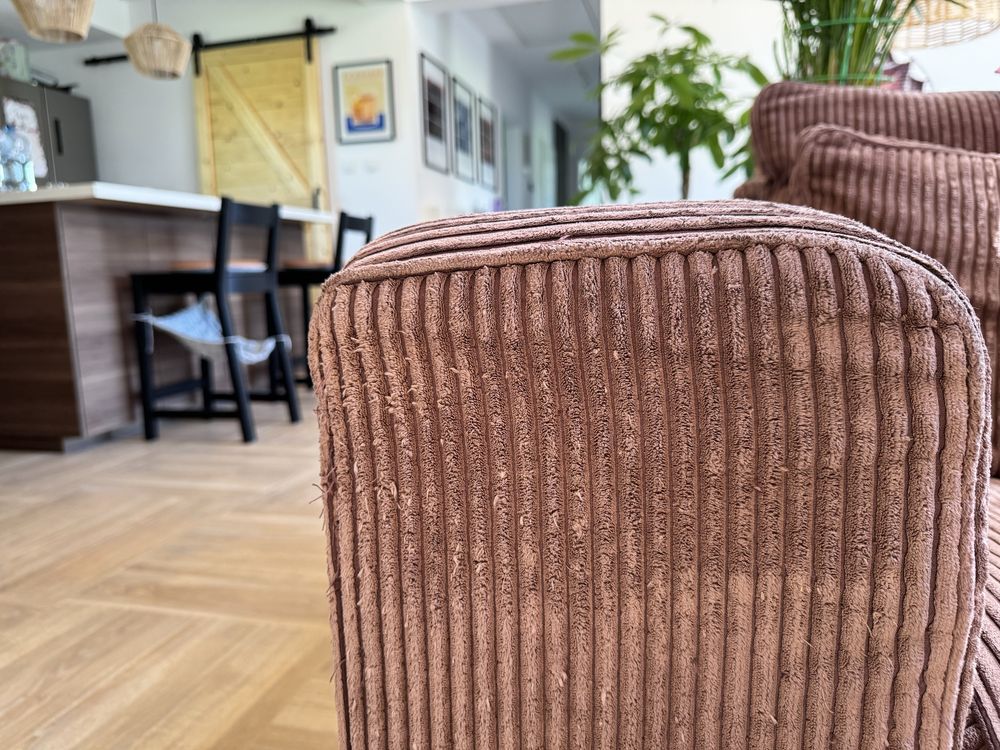 Sofa z funkcją spania sztruks 4-os