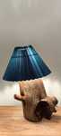 Drewniana lampka handmade
