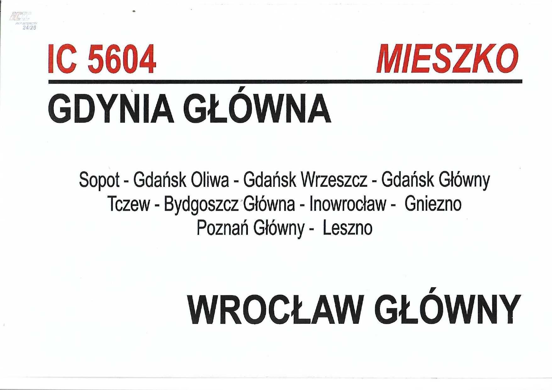 Tablica relacyjna - IC Mieszko