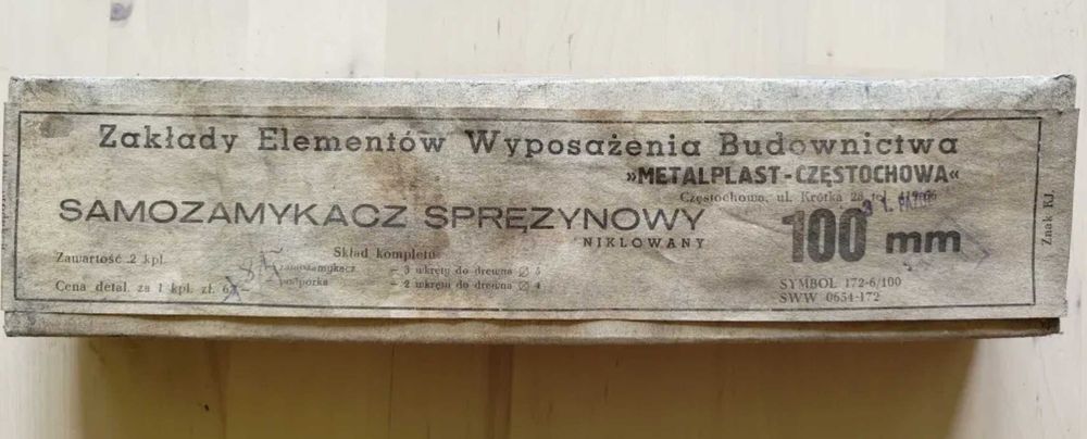Samozamykacz sprężynowy Metalplast PRL