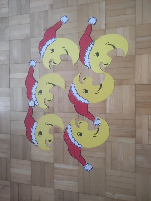 Mikołajkowa dekoracja do przedszkola do zawieszenie przy suficie