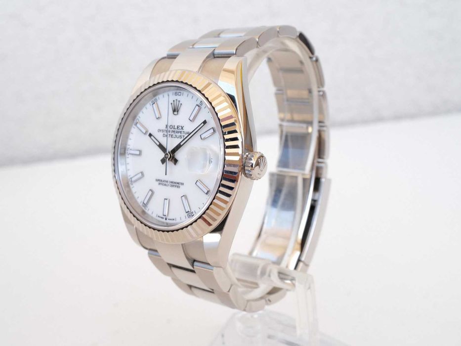 Rolex Datejust 41mm Oyster White Index Dial