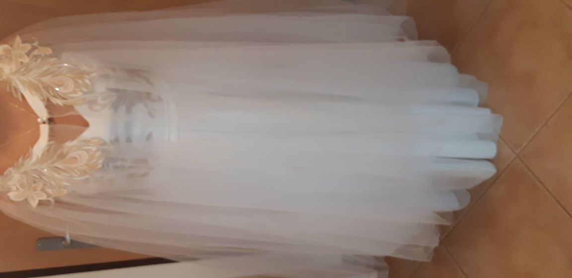 suknia ślubna ANIOŁ Dama Couture kolor ivory angel + peleryna !