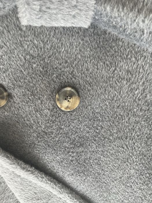 Patrizia Aryton szary płaszcz z wełny suri alpaka