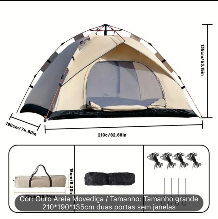 Tenda montagem automática 04 pessoas