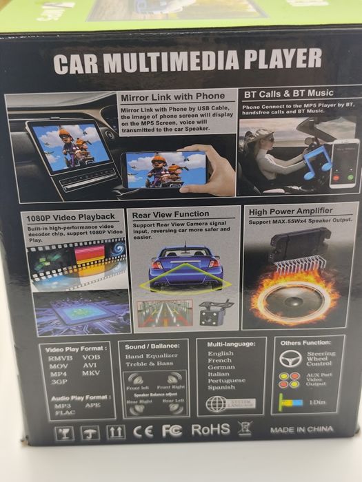 Nowe radio samochodowe Hikity 9 cali MP5 Bluetooth kamera cofania