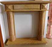 Portal kominkowy 120cm na 120cm marmur naturalny