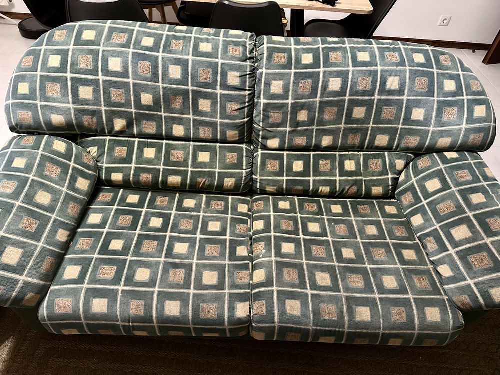 Sofá cama com 2 poltronas