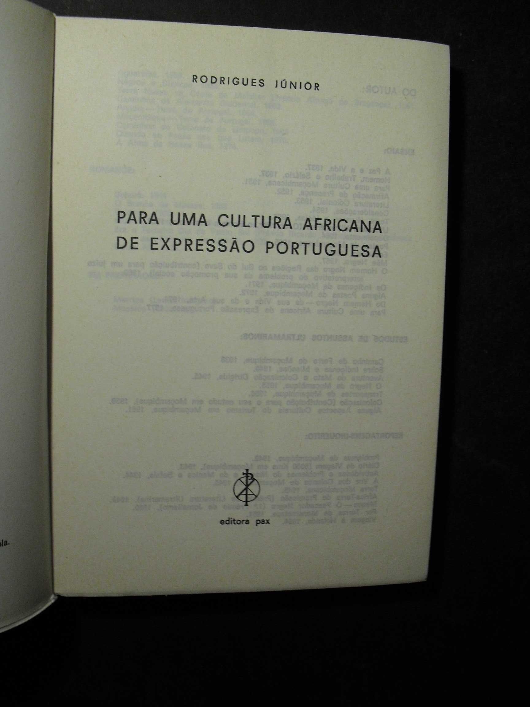 Júnior (Rodrigues);Para uma Cultura Africana de Expressão Portuguesa